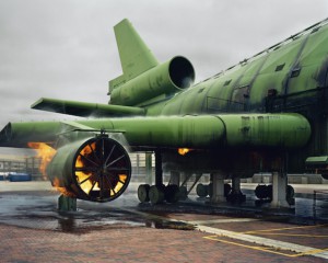 Artwork image - a plane on fire