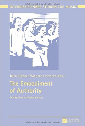 Book cover "embodiment of authority"