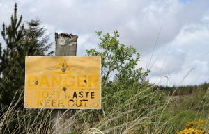 "Danger Soft waste Keep out"