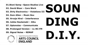 Poster - "Soun Ding D.i.y with dates, artists and logos