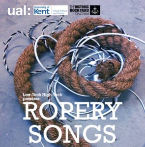 Poster - "Ropery songs" with image of ropes and logos