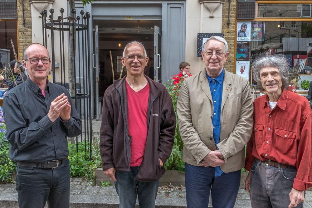 The alterations members standing outside cafe oto